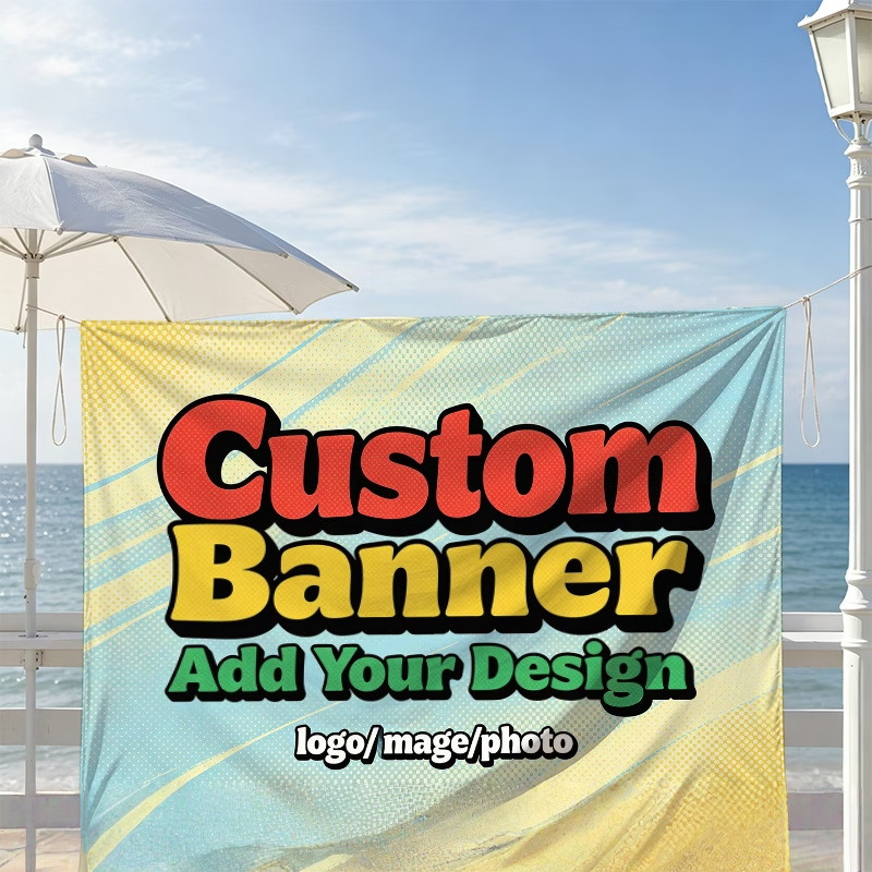 Commercial Banner Printing - 맞춤형 배너 깃발은 개인화된 로고, 신체