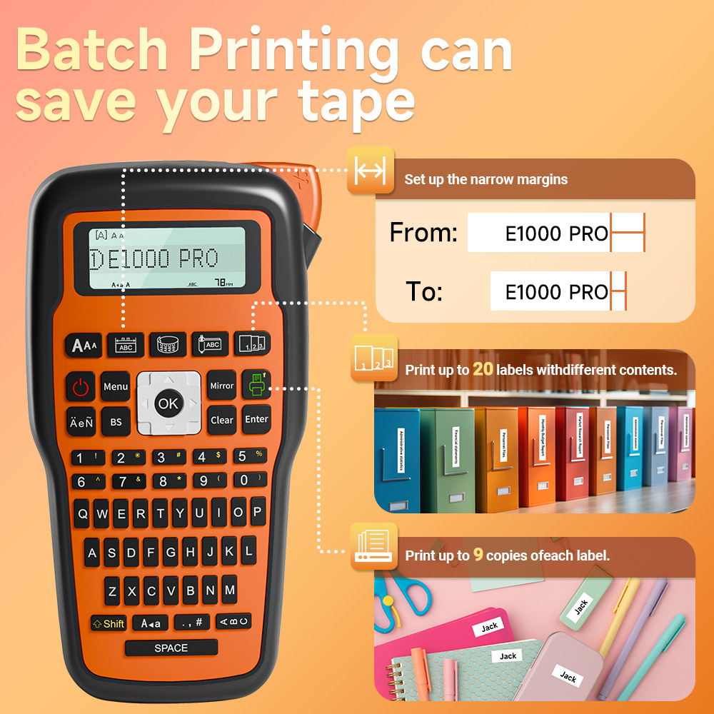 QWERTY 키보드 E1000 라벨 프린터는 러시아어  - Commercial Printing Types 리뷰 및 가격