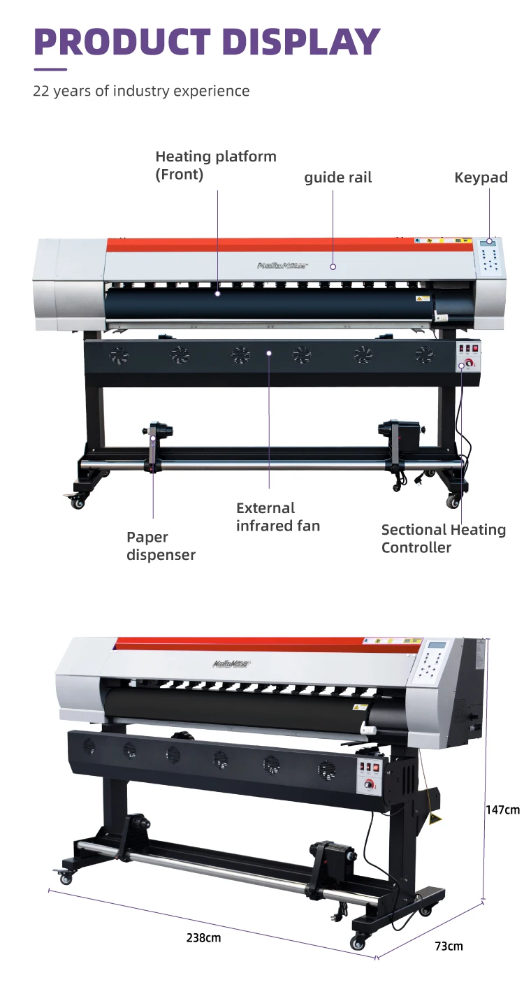 공장가 1.6m 대형 염료 섬유 승화 잉크젯 프린터 1 - Large Format Sublimation Printer 리뷰 및 가격